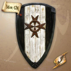 Bouclier Templier Croix Rouge