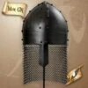 Casque Viking Sombre à Maille