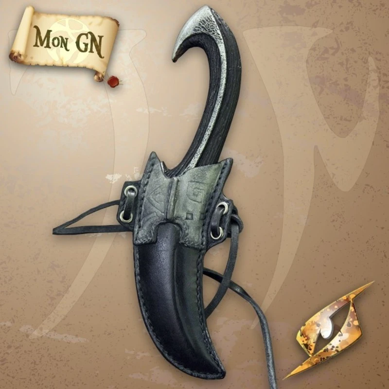 Fourreau Et Couteau De Lancer Elfe Noir 1 Fourreau Et Couteau De Lancer Elfe Noir