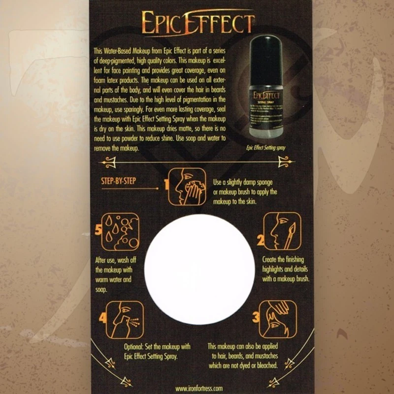 Maquillage à Base D'Eau - Orange 2 Maquillage à Base D'Eau - Orange – Image 2