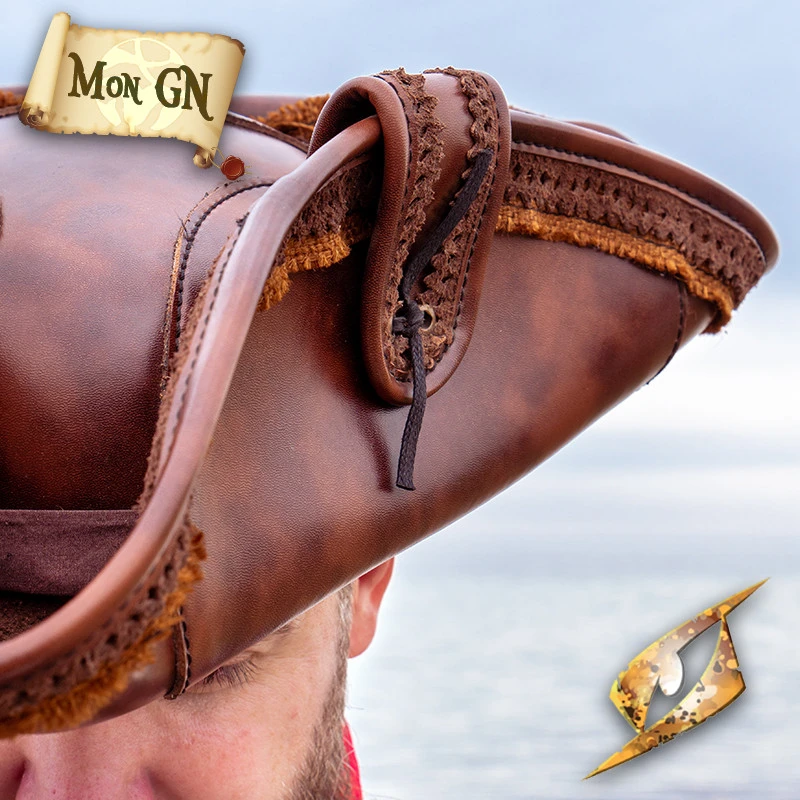 Tricorne En Faux Cuir 4 Tricorne En Faux Cuir – Image 4