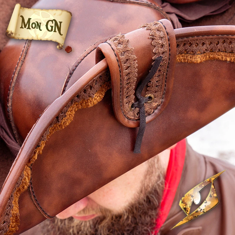 Tricorne En Faux Cuir 5 Tricorne En Faux Cuir – Image 5